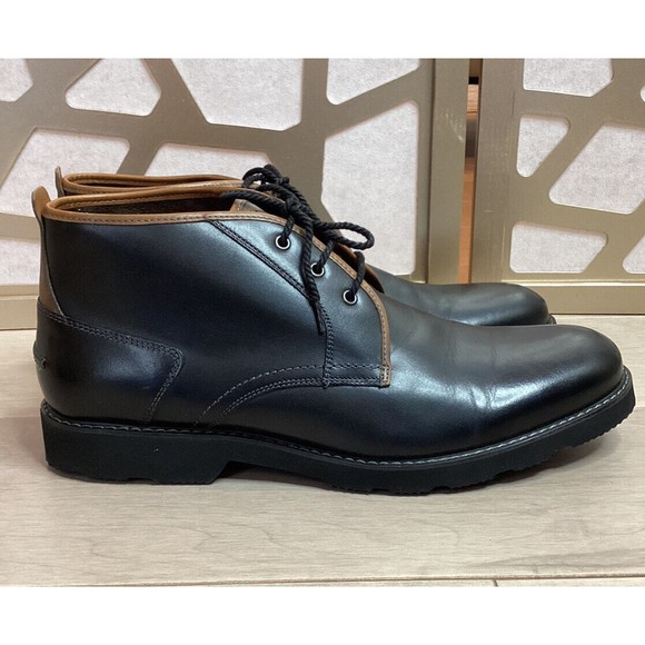 Florsheim Casey Chukka Boot 13255 Mens Black Leather Lace Up Dress Boots 13 main image 10